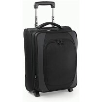 Maleta de cabina con bolsillo para portátil grabado negra Maleta de cabina con bolsillo para portátil grabado negra
