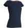 Camiseta de mujer entallada 170 gr azul marino