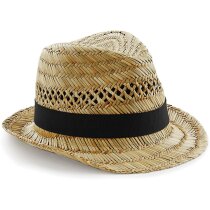 Sombrero hecho de paka ala corta personalizado natural