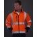 Chaqueta Softshell Fluo Naranja fluor/marino detalle 4