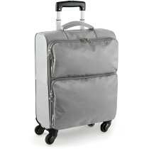 Maleta con mango retráctil de doble tubo personalizada gris Maleta con mango retráctil de doble tubo personalizada gris
