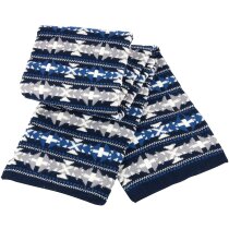 Bufanda de Jacquard combinada azul marino Bufanda de Jacquard combinada azul marino