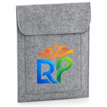 Protector iPad fieltro melange impreso con logo