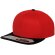 Gorra Snapback ajustada de 6 paneles. Personalízalo con tu logotipo Rojo/negro