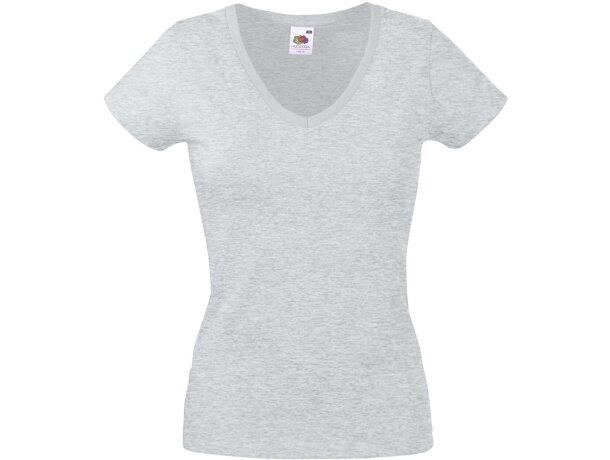 Camiseta cuello en v valueweight de mujer original
