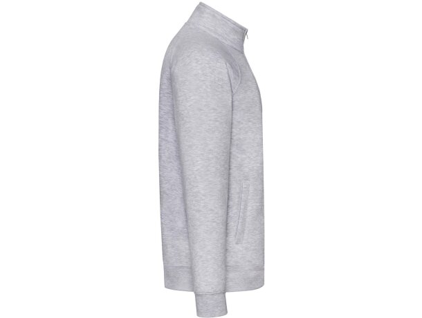 Chaqueta sudadera cuello alto 220 gr Gris brezo detalle 3