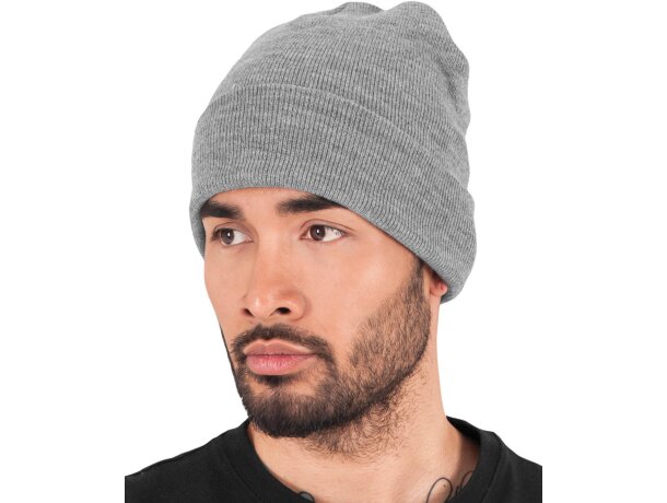 Gorro Heavyweight Gris brezo detalle 3