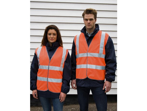 Chaqueta reflectante de seguridad con capucha STAFF