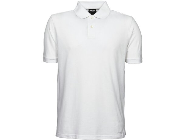 Polo unisex manga corta algodón 220 gr grabado blanco