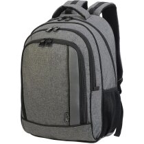 Mochila para portátil de poliéster 100% negra personalizado