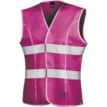 Chaleco de seguridad para mujer personalizado fucsia