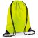 Bolsa mochila con cuerdas de poliéster impermeable Amarillo fluorescente