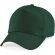 Gorra de algodón unisex verde oscuro