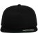 Gorra snapback de 5 paneles estilo urbano Negro/gris detalle 4