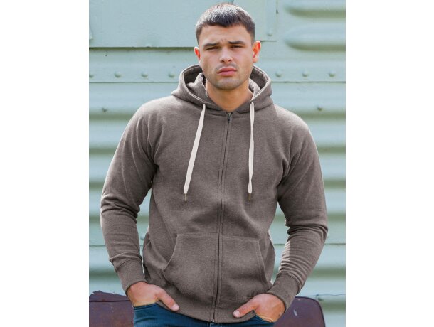 Sudadera de hombre con cremallera entera personalizada