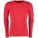 Camiseta manga larga tejido técnico unisex 140 gr roja