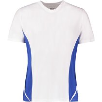 Camiseta Team Cuello V Gamegear Cooltext hombre blanco/azul