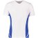 Camiseta técnica Cuello V Gamegear Cooltext blanco/azul
