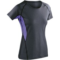 Camiseta manga corta técnica combinada de mujer 180 gr Camiseta manga corta técnica combinada de mujer 180 gr