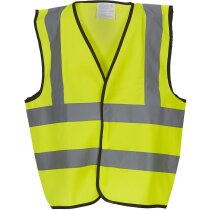 Chaleco de seguridad de alta visibilidad para niños para empresas naranja fluor Chaleco de seguridad de alta visibilidad para niños para empresas naranja fluor