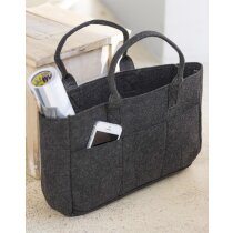 Bolsa fieltro poliéster tres compartimentos velcro