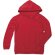 Sudadera unisex con cordones personalizada roja