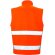 Chaleco softshell de seguridad imprimible Naranja fluorescente/negro detalle 2