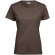 Camiseta mujer manga corta algodón de fibra larga 185 g/m2 Soft Chocolate