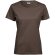 Camiseta de mujer 185 gr entallada Chocolate