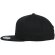 Gorra algodón orgánico Snapback Negro detalle 6