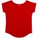 Camiseta Holgada mujer Rojo pimiento