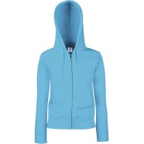 Sudadera deportiva con cremallera azul claro Sudadera deportiva con cremallera azul claro