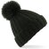 Gorro con pom pom unisex Salvia verde