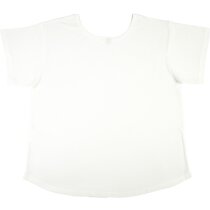 Camiseta en Viscosa y algodón de mujer blanca Camiseta en Viscosa y algodón de mujer blanca