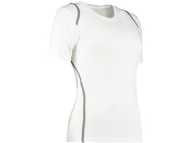 Camiseta de mujer manga corta detalles de color 135 gr