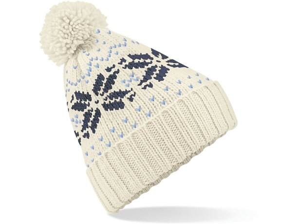 Gorro para la nieve de punto decorado