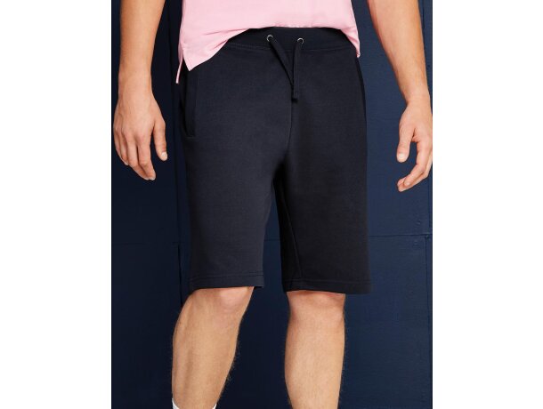 Pantalón con logo 100% algodón 250 g/m2 Sweat Marino detalle 2