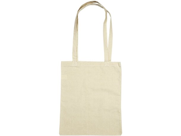 Bolsa promocional Guildford algodón 140 g con asas largas extendidas Natural detalle 1
