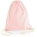 Bolsa mochila de algodón orgánico muy resistente rosa pastel