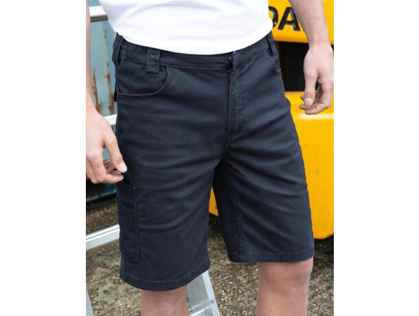 Pantalón con logo hombre elastano 300 g/m2 Chino Marino detalle 2