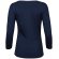 Camisetas manga larga 3/4 algodón peinado 195 g/m2 Marino detalle 2