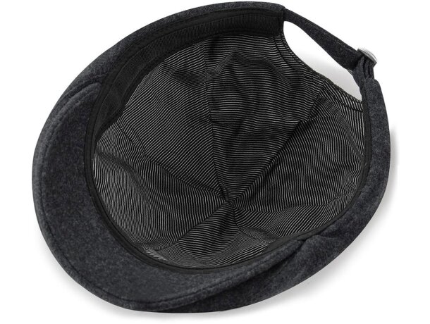 Boina de lana con hebilla Melton Wool Carbon marl  detalle 4