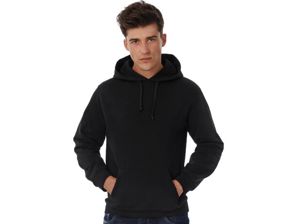 Sudadera básica capucha negra