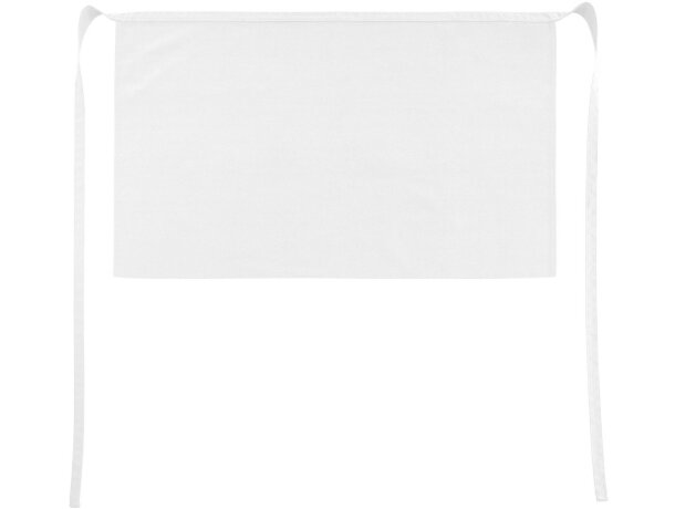 delantal corto en varios colores personalizado blanco