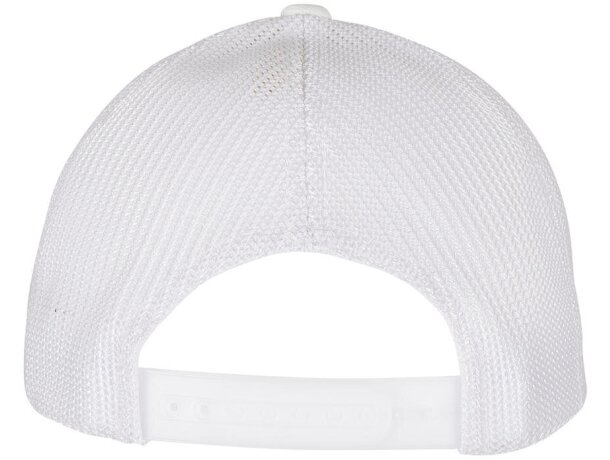 Gorra 110 Trucker Reciclada forma Alpha Blanco detalle 1