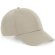 Gorra de algodón orgánico 6 paneles personalizada Beige