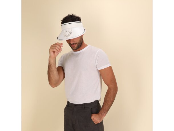 Visera ventilador Akanyi con batería recargable 150 mAh detalle 4