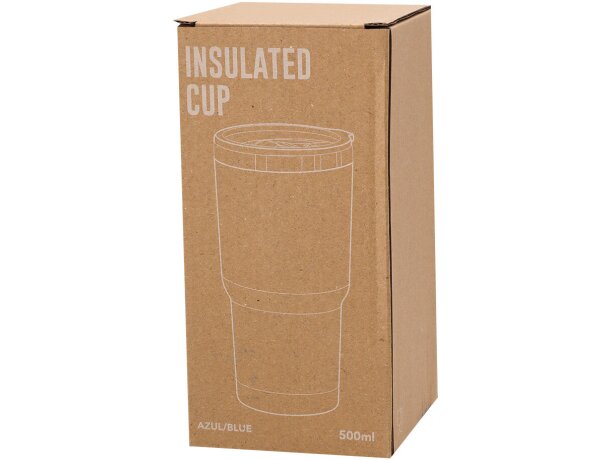 Vaso térmico Haftal de acero inoxidable con doble pared detalle 7