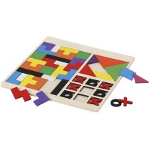 Set puzzles Meloxar de madera con tres juegos