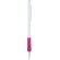 Portaminas personalizado blanco con grip a color personalizado fucsia